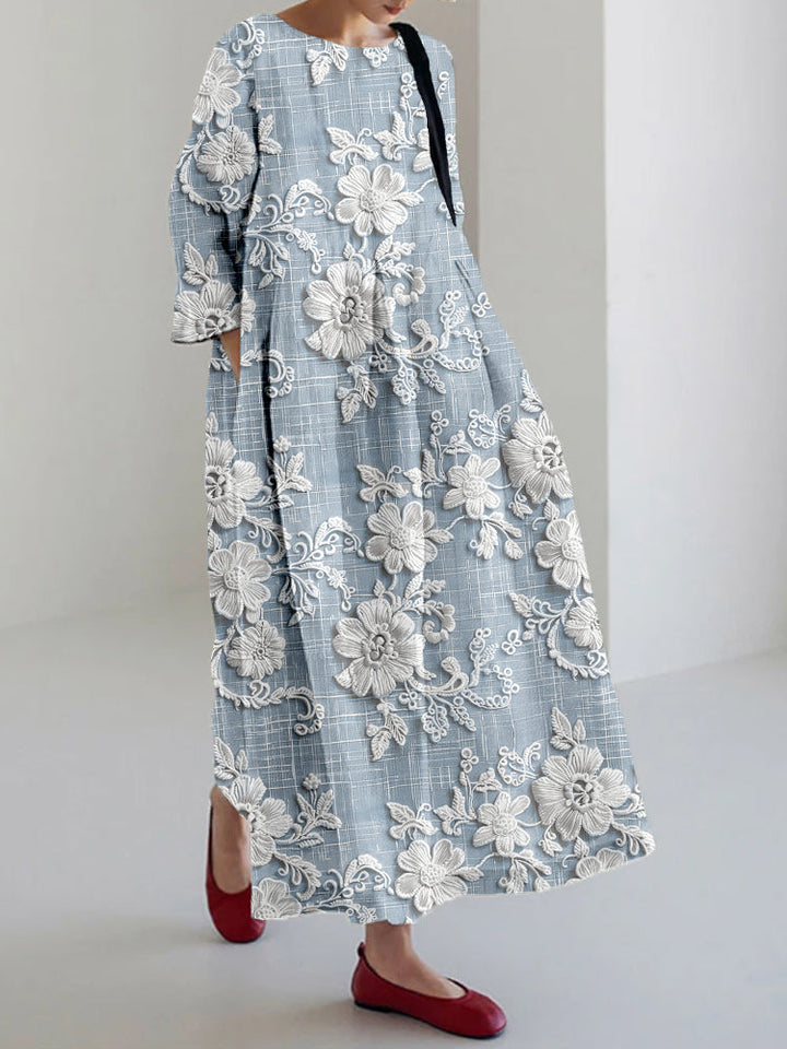 Avery - Elegante Vestido Maxi Estampado