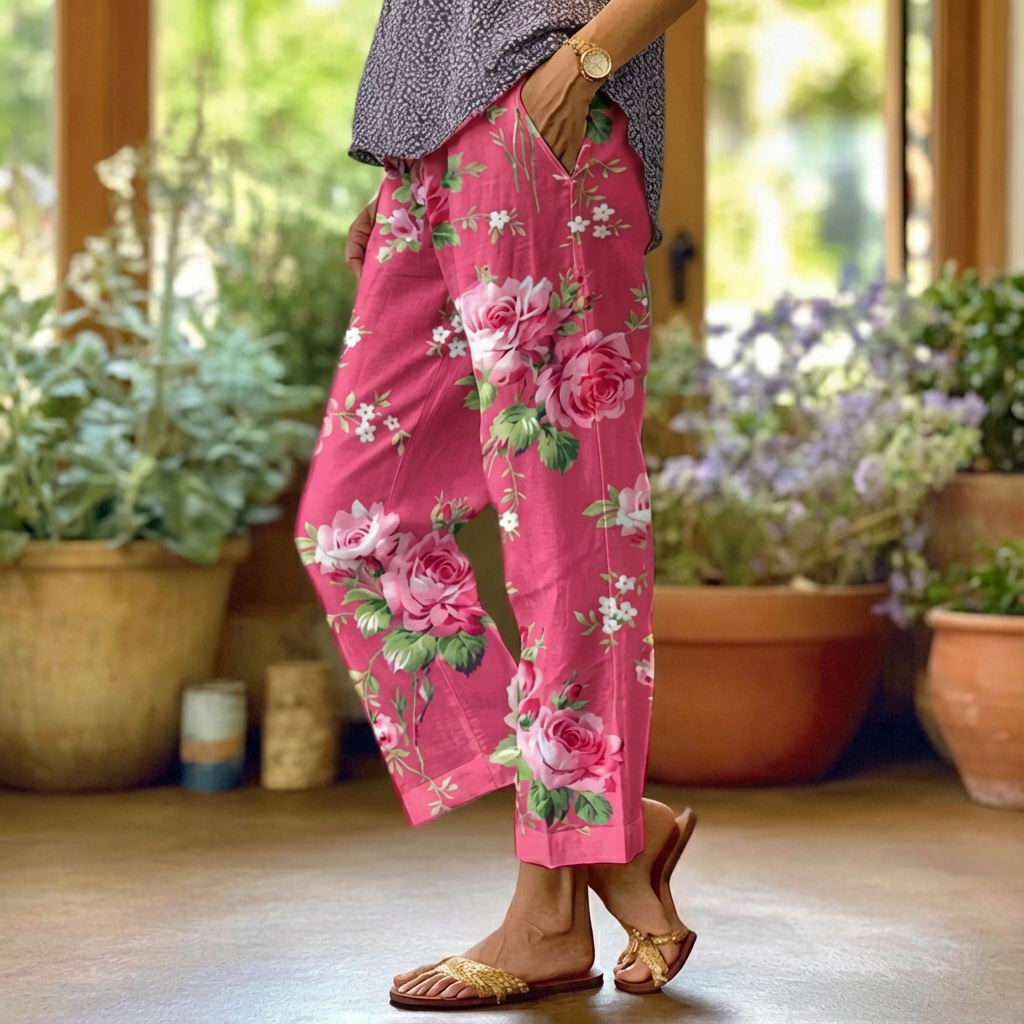 Lilah™ | Pantalones casuales con estampado floral