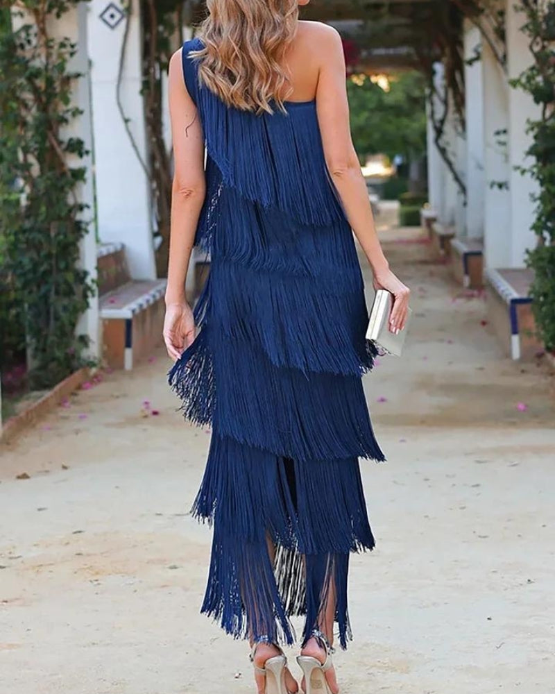 Lauren - Vestido Maxi con Borlas