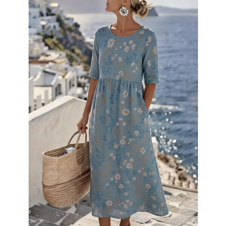 Sophia™ - Elegante Vestido Midi Floral para el Verano
