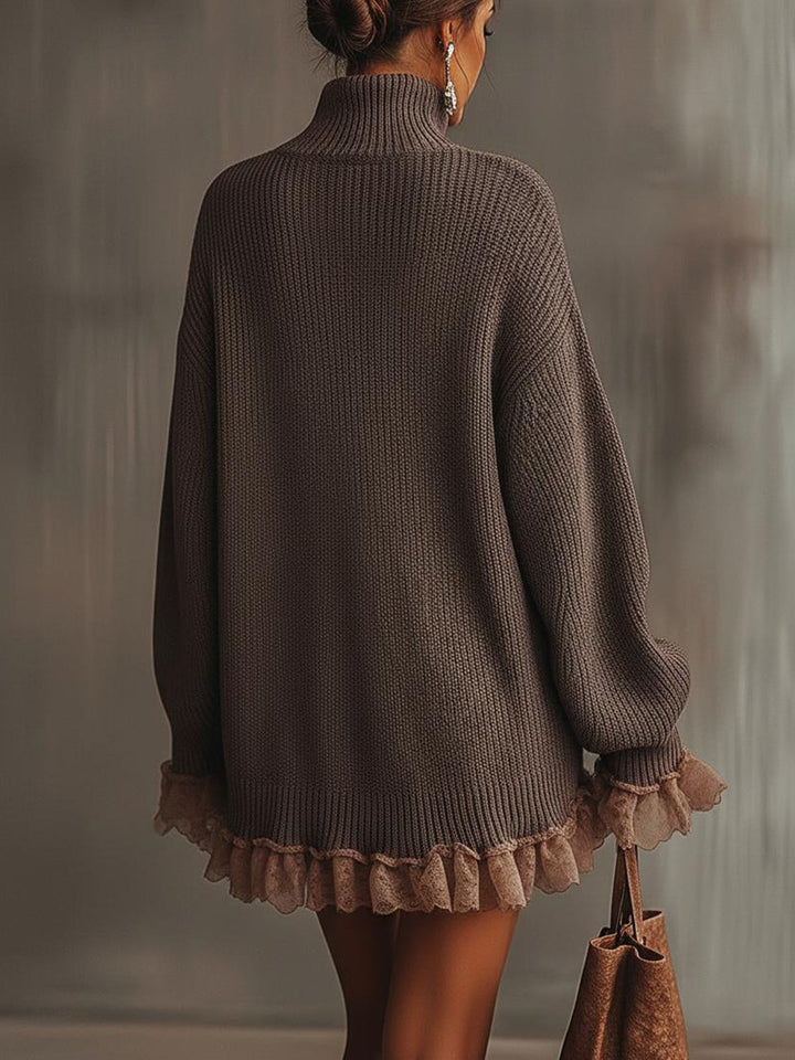 Nina | Vestido de Punto con Detalles de Volantes