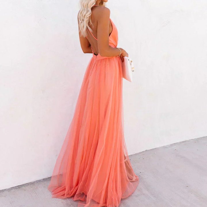 Vestido Largo Coral Liviano Willow