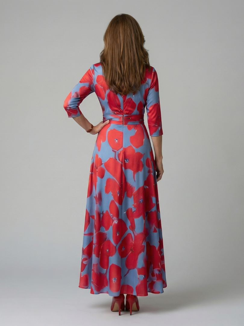 Andrea™ | Vestido Midi con Escote Cruzado