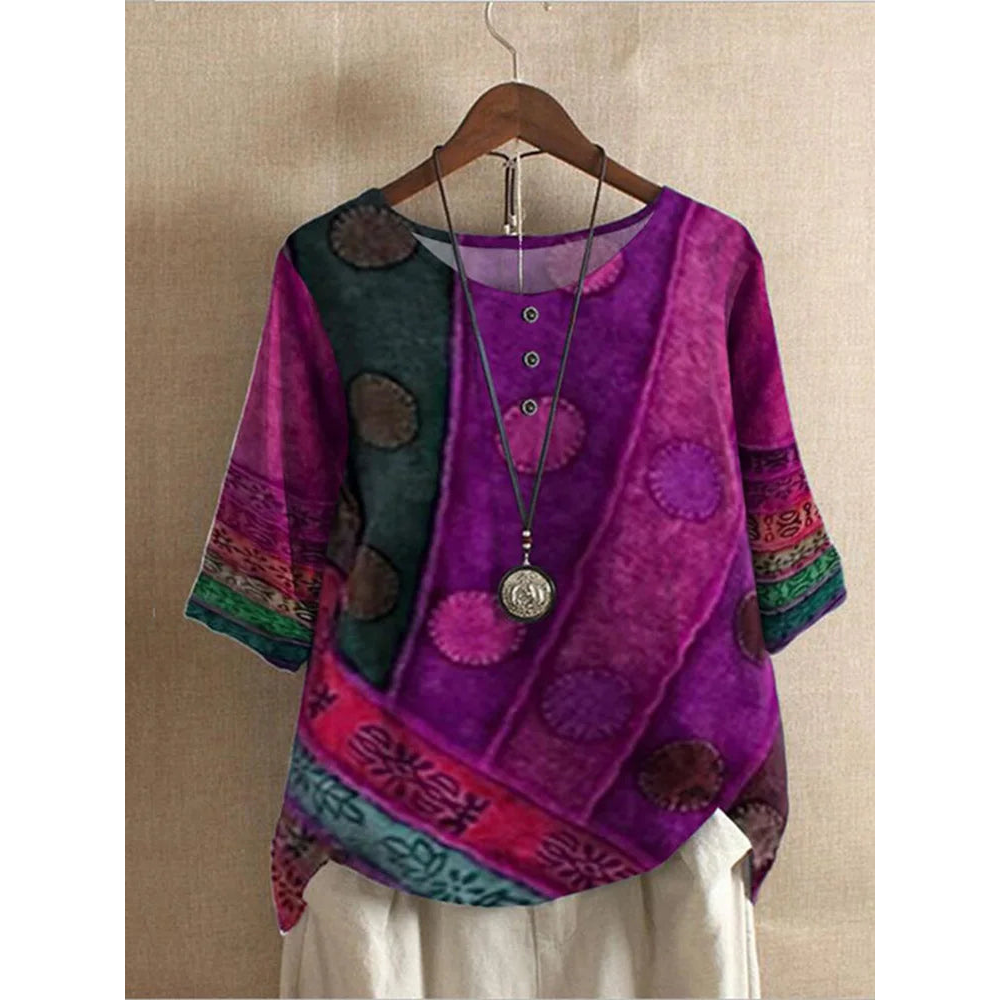 Valerie - top boho multicolor