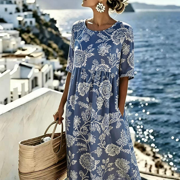Evie™ - Elegante Vestido Midi Floral para el Verano