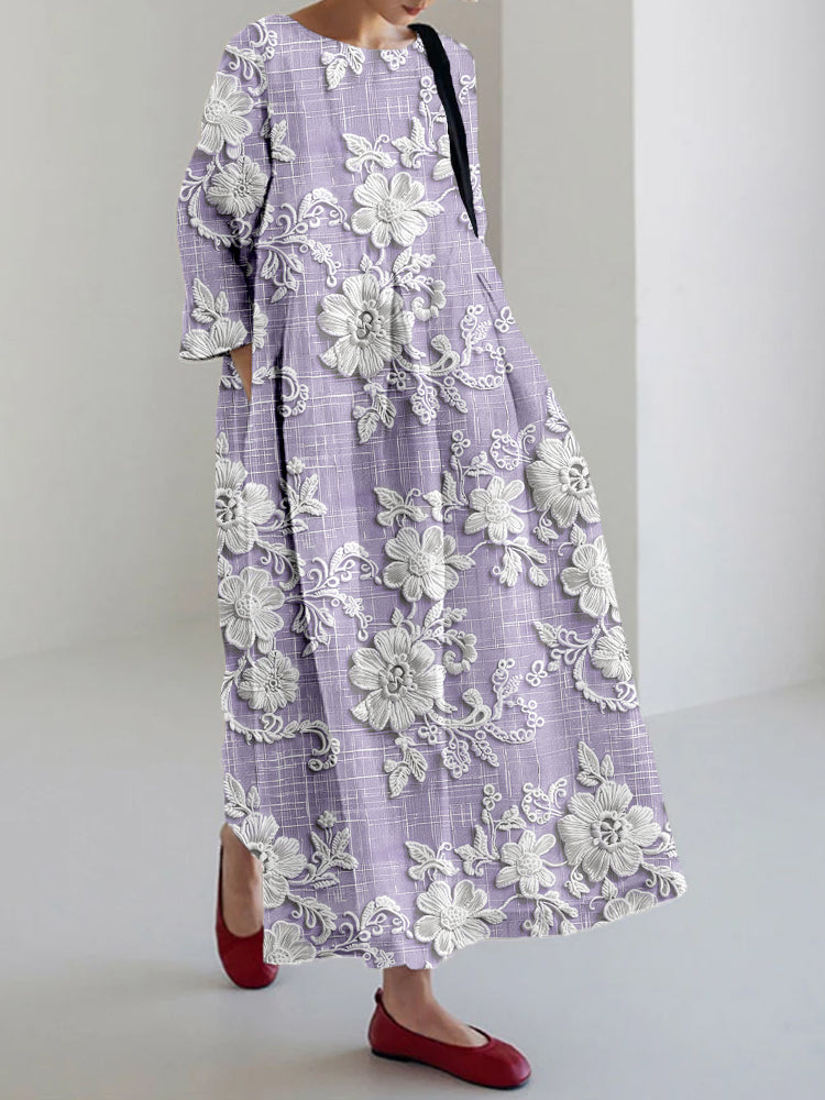 Avery - Elegante Vestido Maxi Estampado