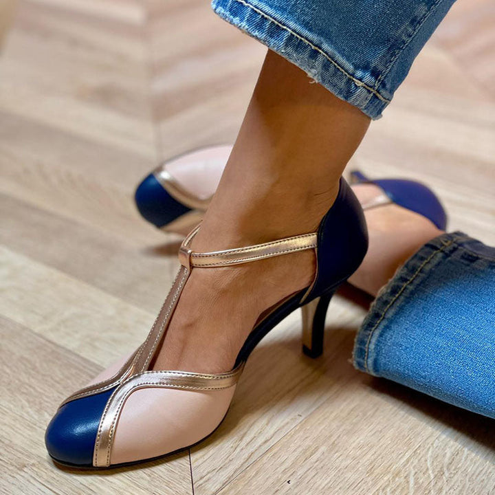 Rosana™ - Tacones de punta redonda y de colores