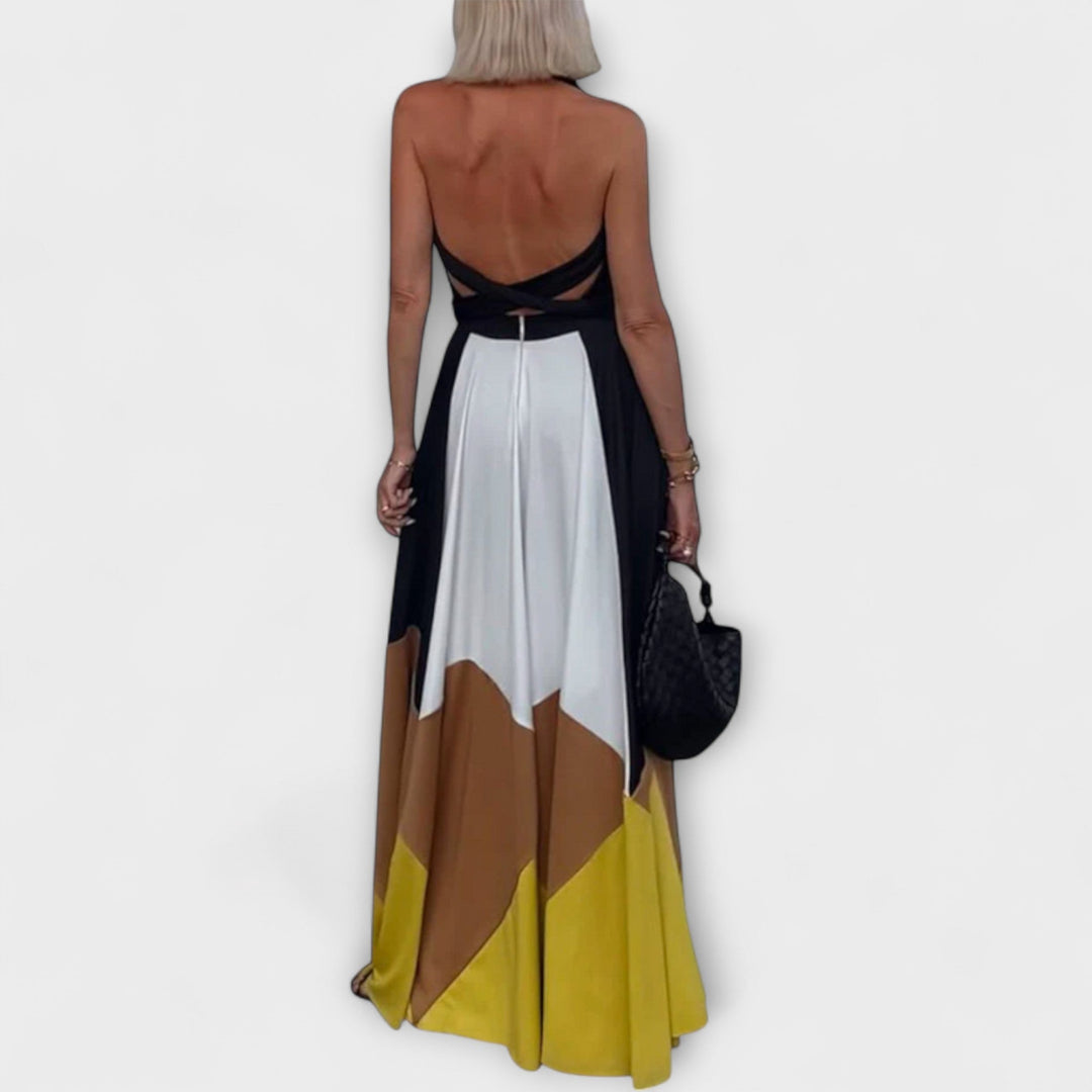 Nava - Vestido largo con la espalda descubierta