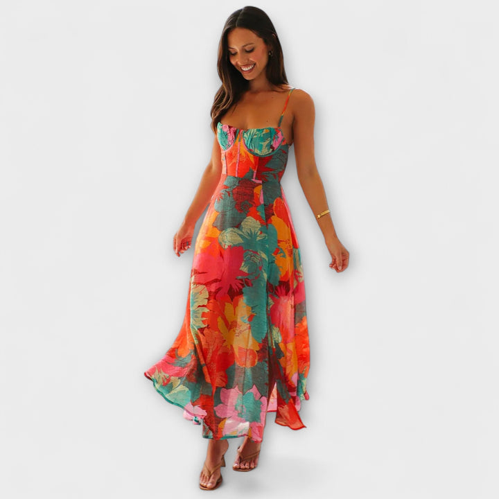 Audrey - Vestido con estampado floral para mujer - Estiloso y atractivo