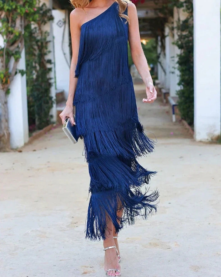 Lauren - Vestido Maxi con Borlas