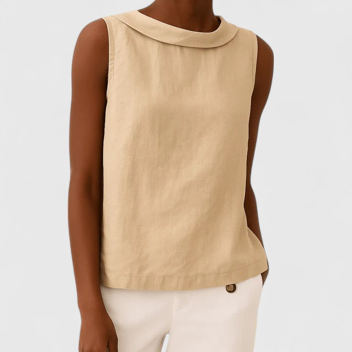 Natálie - Top elegante con cuello alto