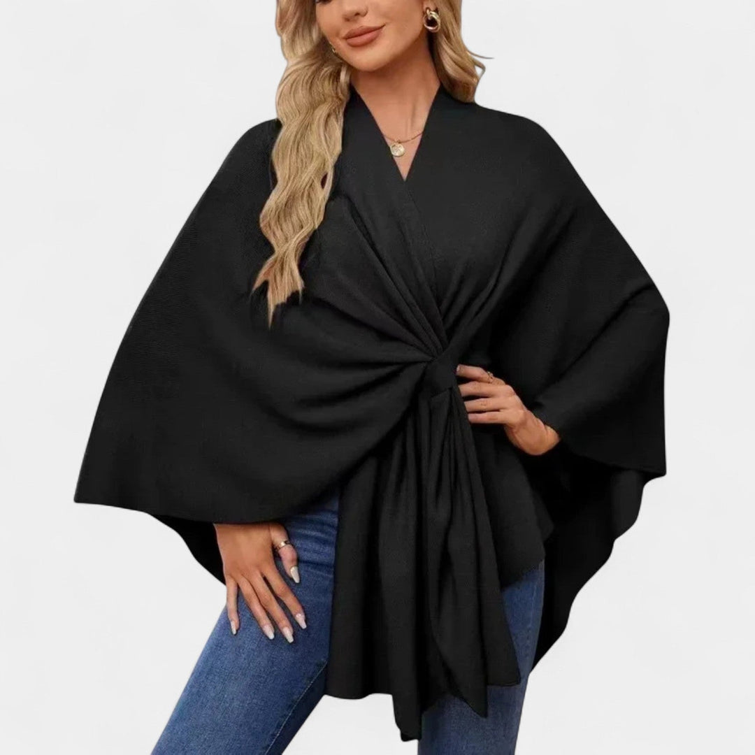 Daniela – Chaqueta elegante de caída suave con lazo