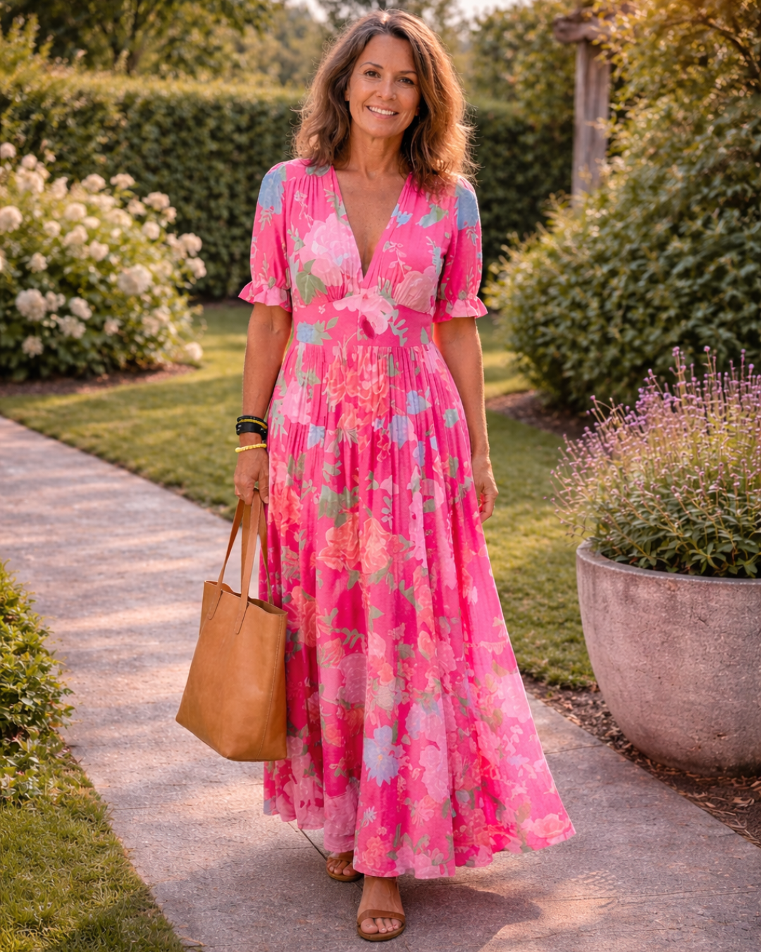 Ione | Vestido Midi Floral Sin Mangas con Escote en V" puede reescribirse como:

"Ione | Vestido Midi Floral Sin Mangas con Escote en Forma de V