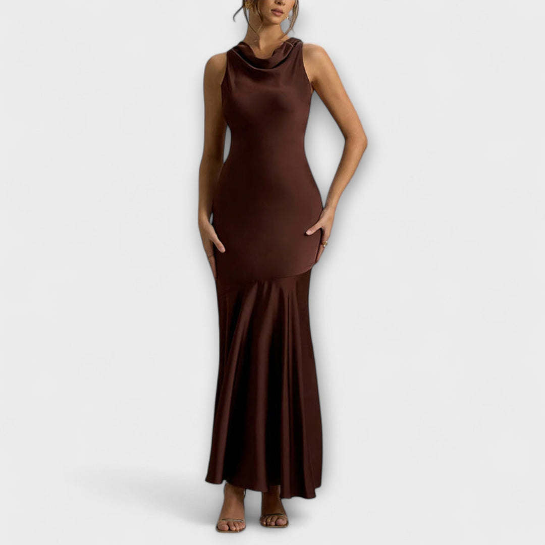 Lennon - Vestidos maxi elegantes de seda