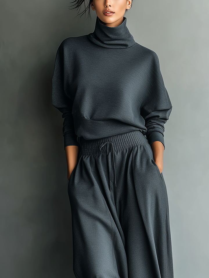Pantalones de Punto Amplios