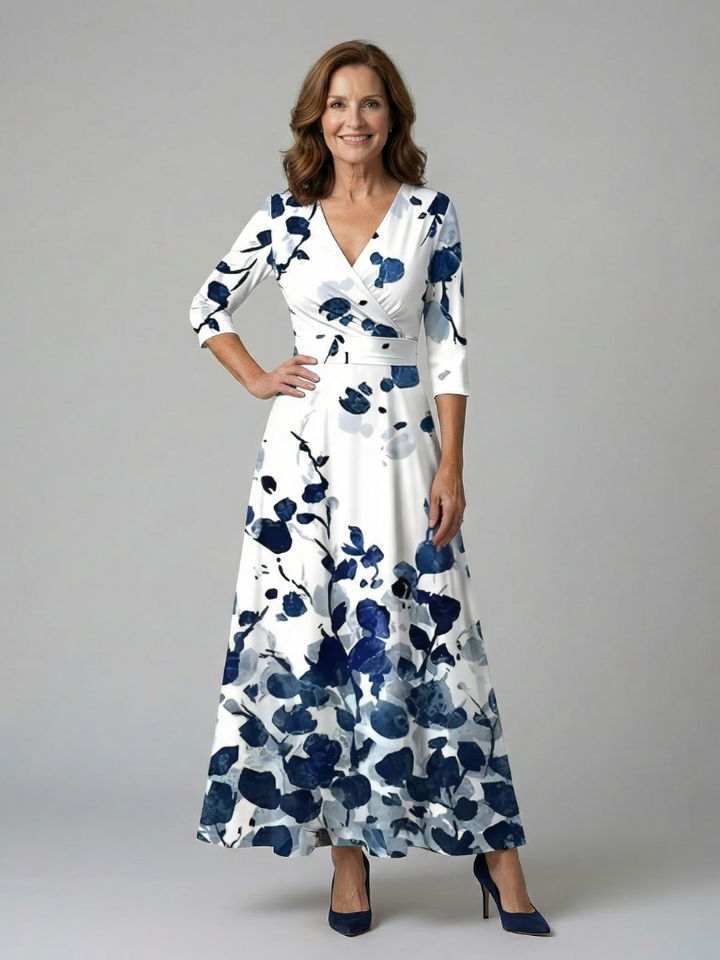 Andrea™ | Vestido Midi con Escote Cruzado