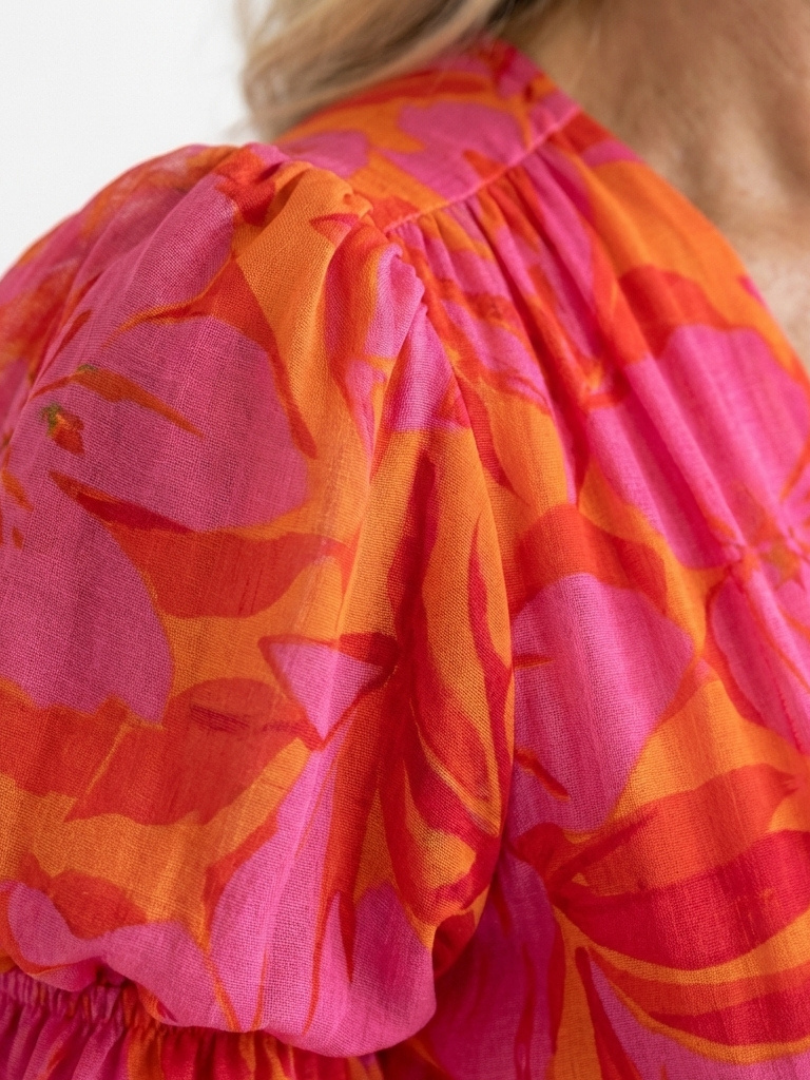 Willow | Vestido Midi Floral con Escote en V y Mangas Abullonadas" can be rewritten as:

"Willow | Vestido Midi Floral con Escote en V y Mangas Abullonadas Elegantes