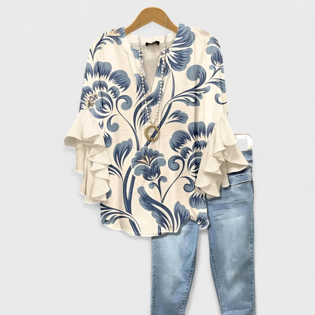 Elisabet - Blusa De Verano Para Ocasiones Especiales
