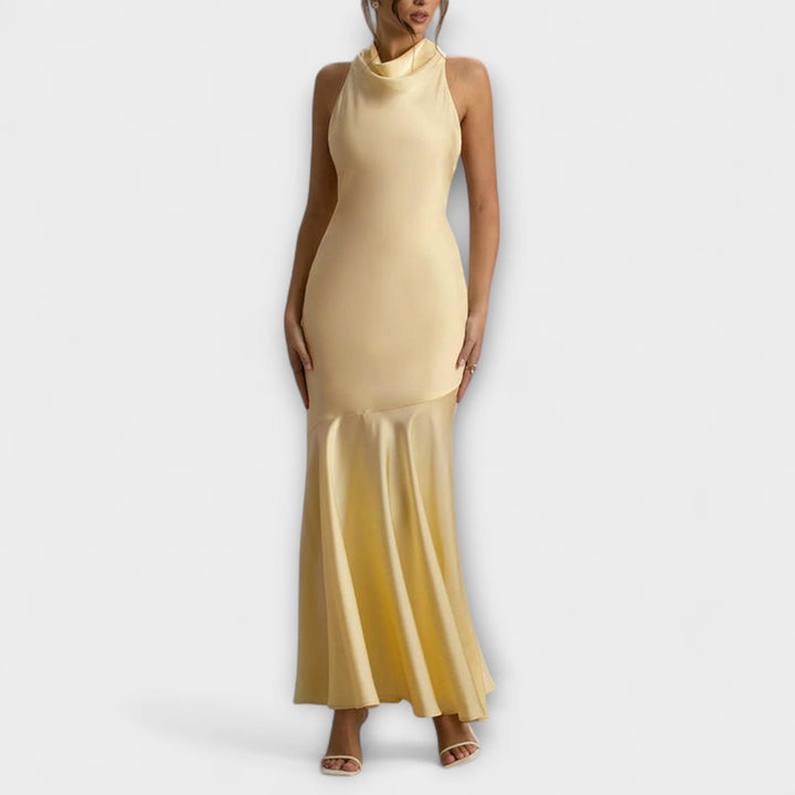 Lennon - Vestidos maxi elegantes de seda