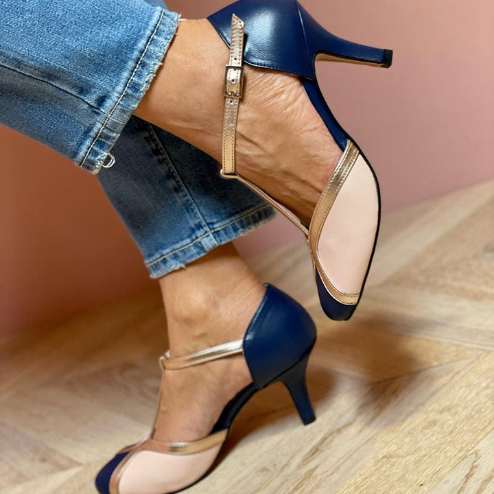 Rosana™ - Tacones de punta redonda y de colores