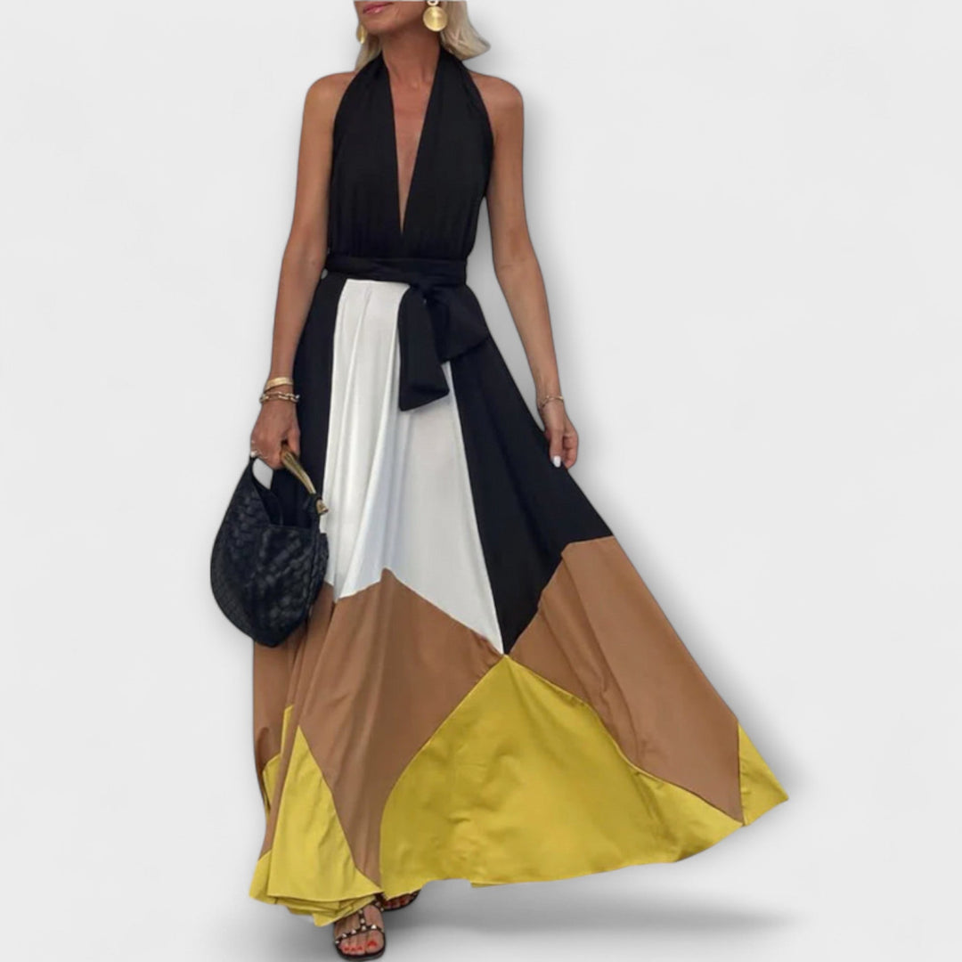 Nava - Vestido largo con la espalda descubierta