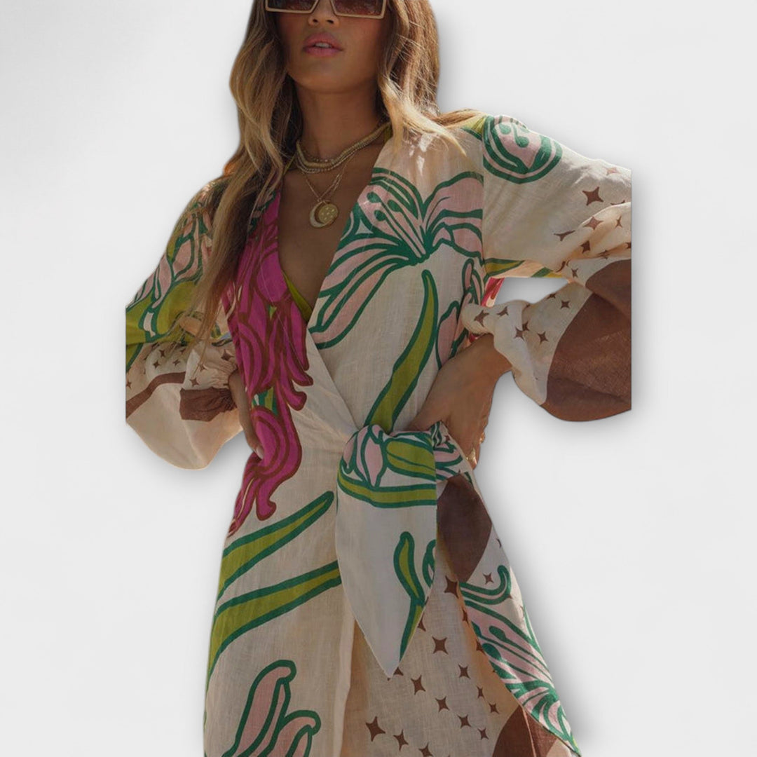 Tracey - Vestido maxi con lazo