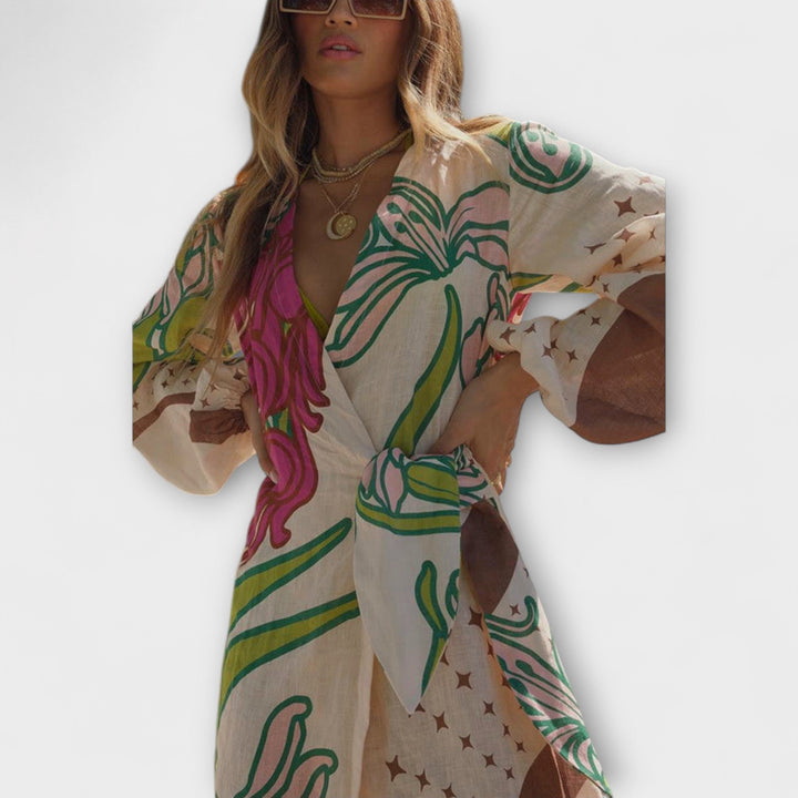 Tracey - Vestido maxi con lazo