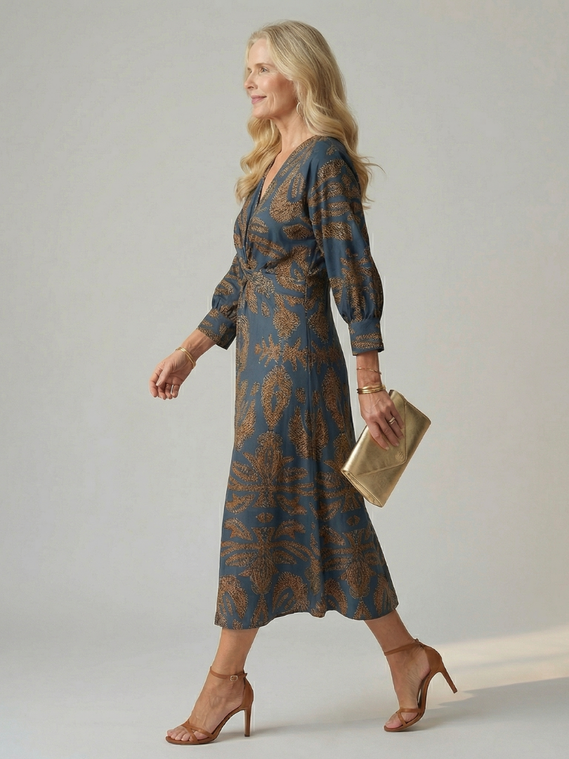 Valentina™ | Vestido midi cruzado