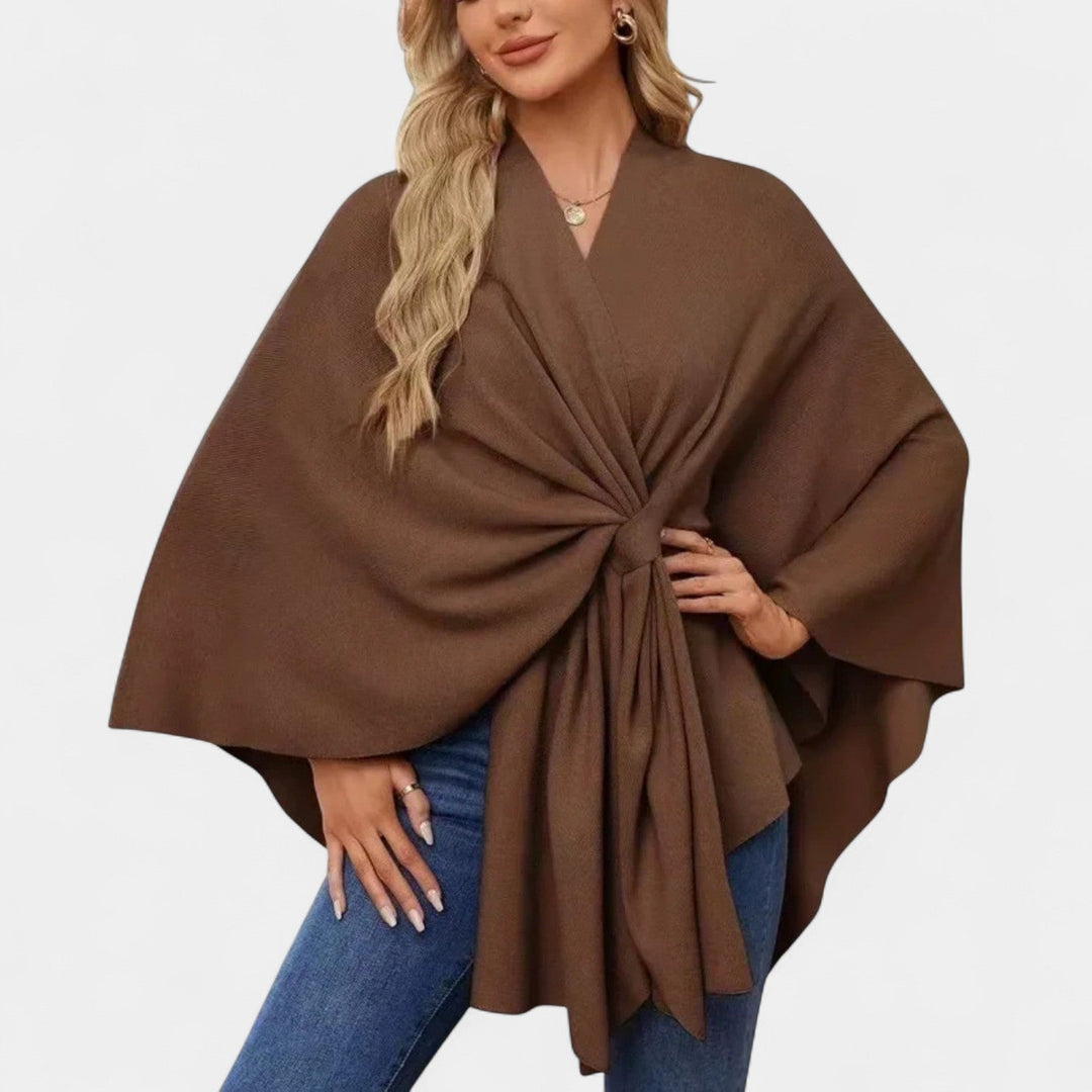 Daniela – Chaqueta elegante de caída suave con lazo