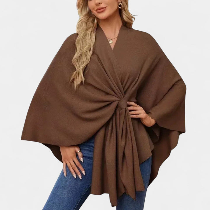 Daniela – Chaqueta elegante de caída suave con lazo