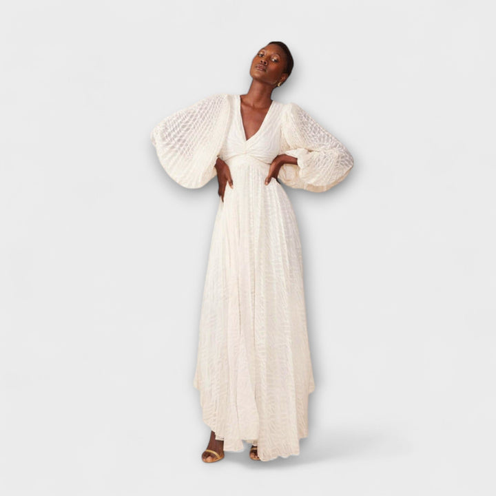 Elsa - Vestidos maxi color crema de Allegory