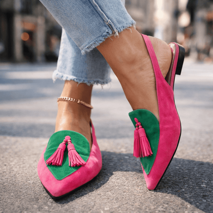 Eliza | Sandalias con Cintas y Flecos