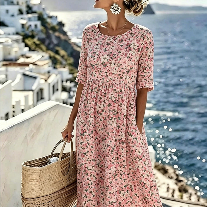 Charlotte™ - Elegante Vestido Midi Floral para el Verano