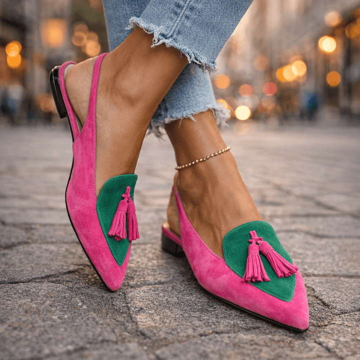 Eliza | Sandalias con Cintas y Flecos