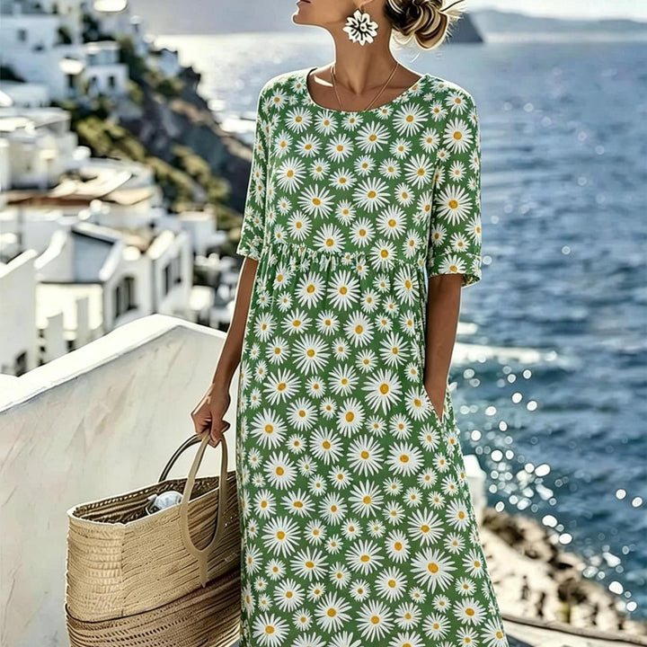 Daisy™ | Vestido Midi Pradera Floral