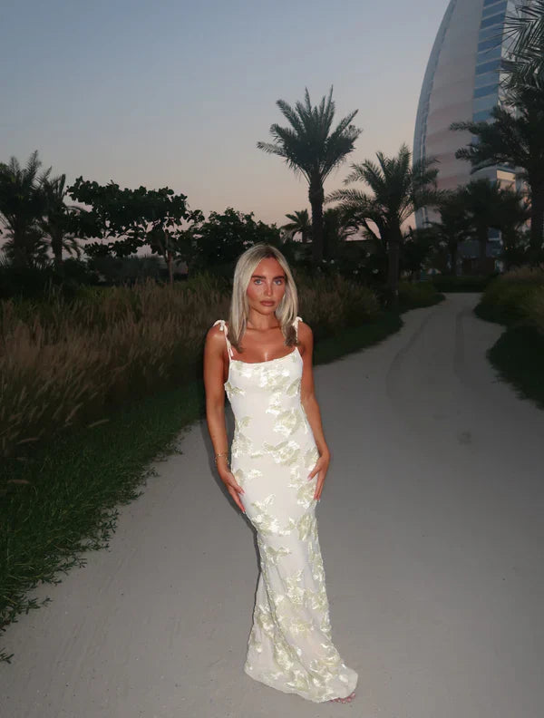 LILY - Vestido maxi floral con tirantes regulables