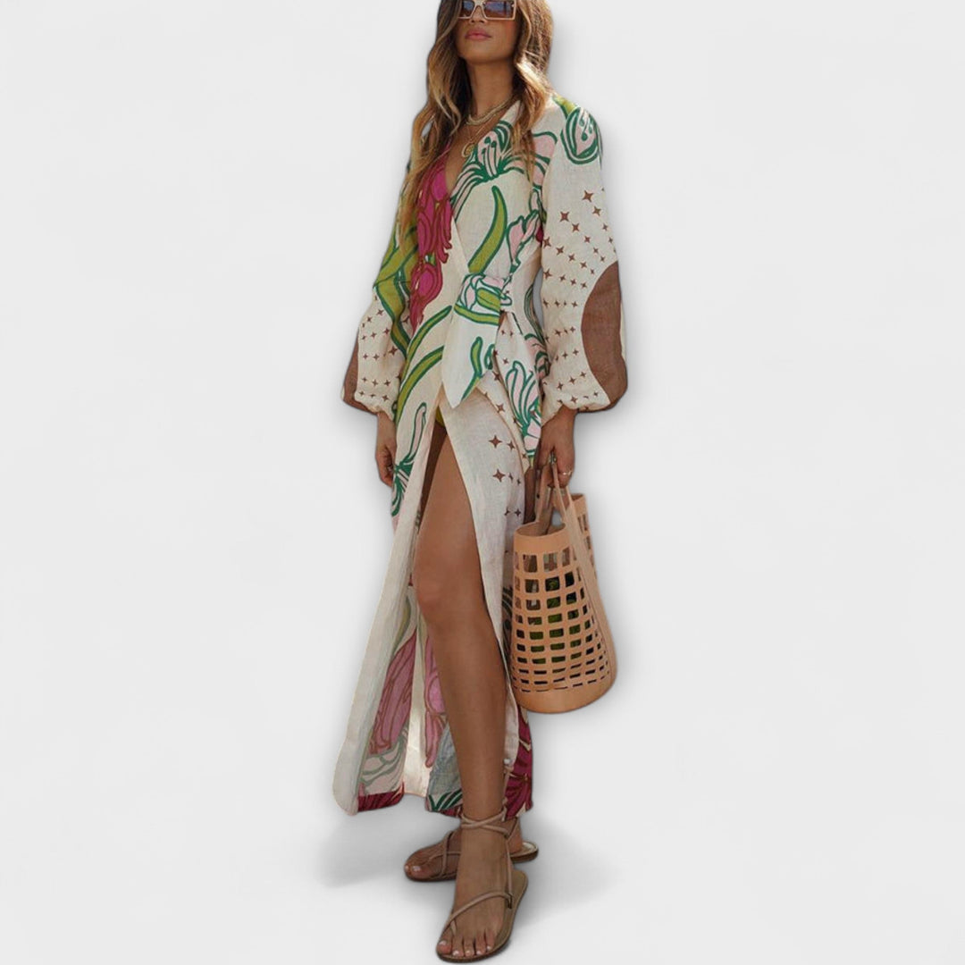 Tracey - Vestido maxi con lazo