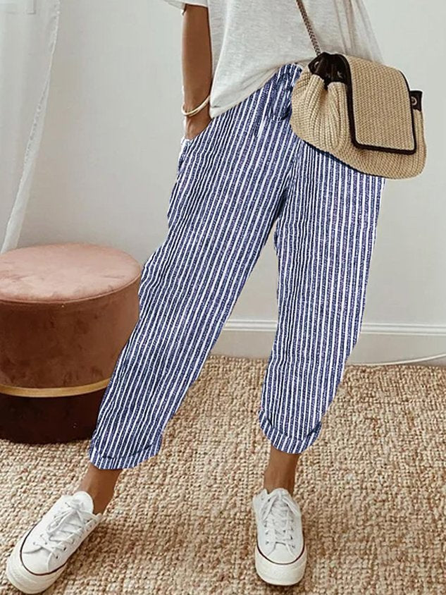 Helga | Pantalones de Lino Casual con Estilo