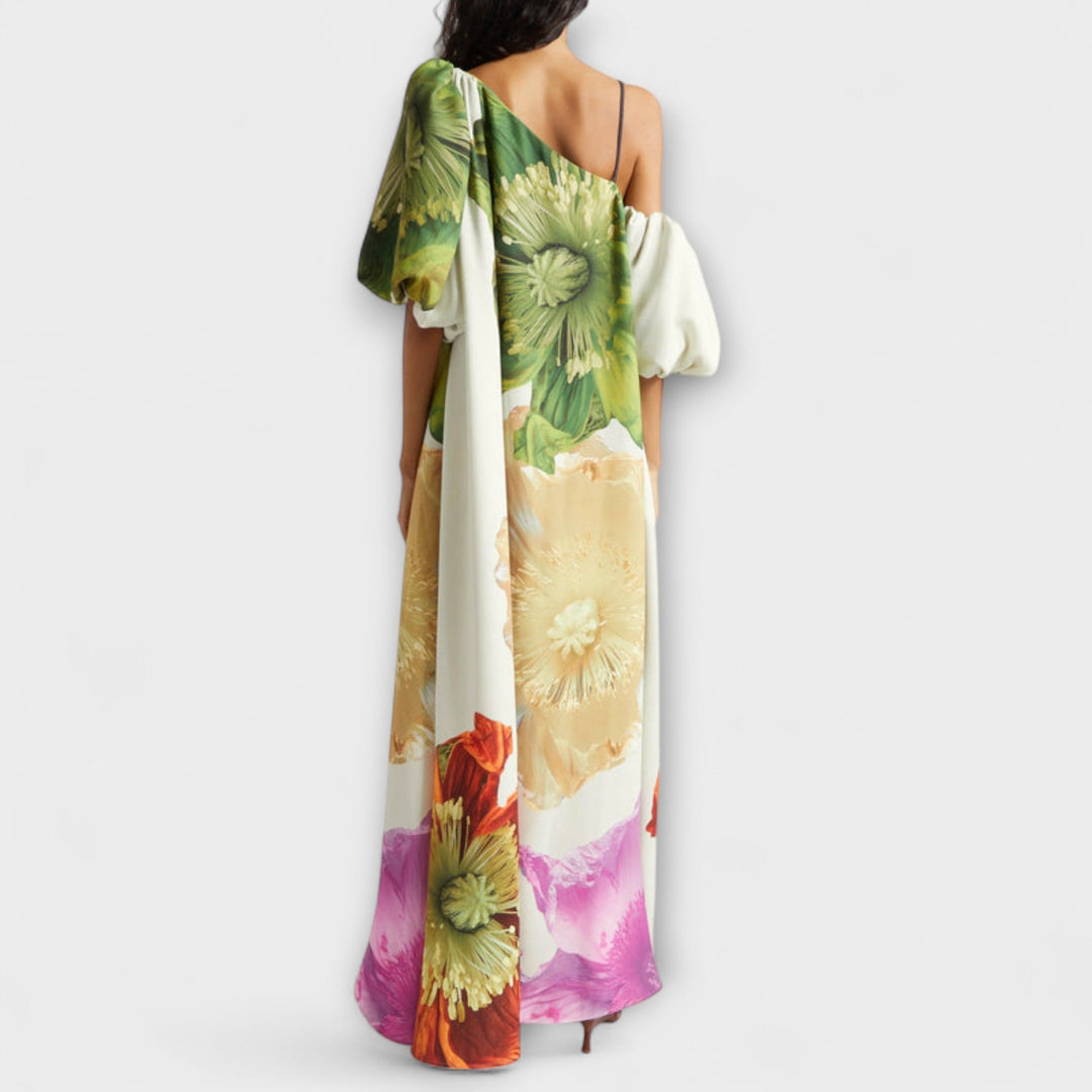 Melodija - vestidos maxi asimétricos con flores