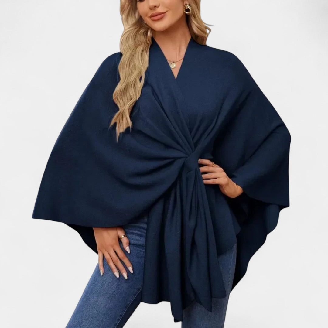Daniela – Chaqueta elegante de caída suave con lazo