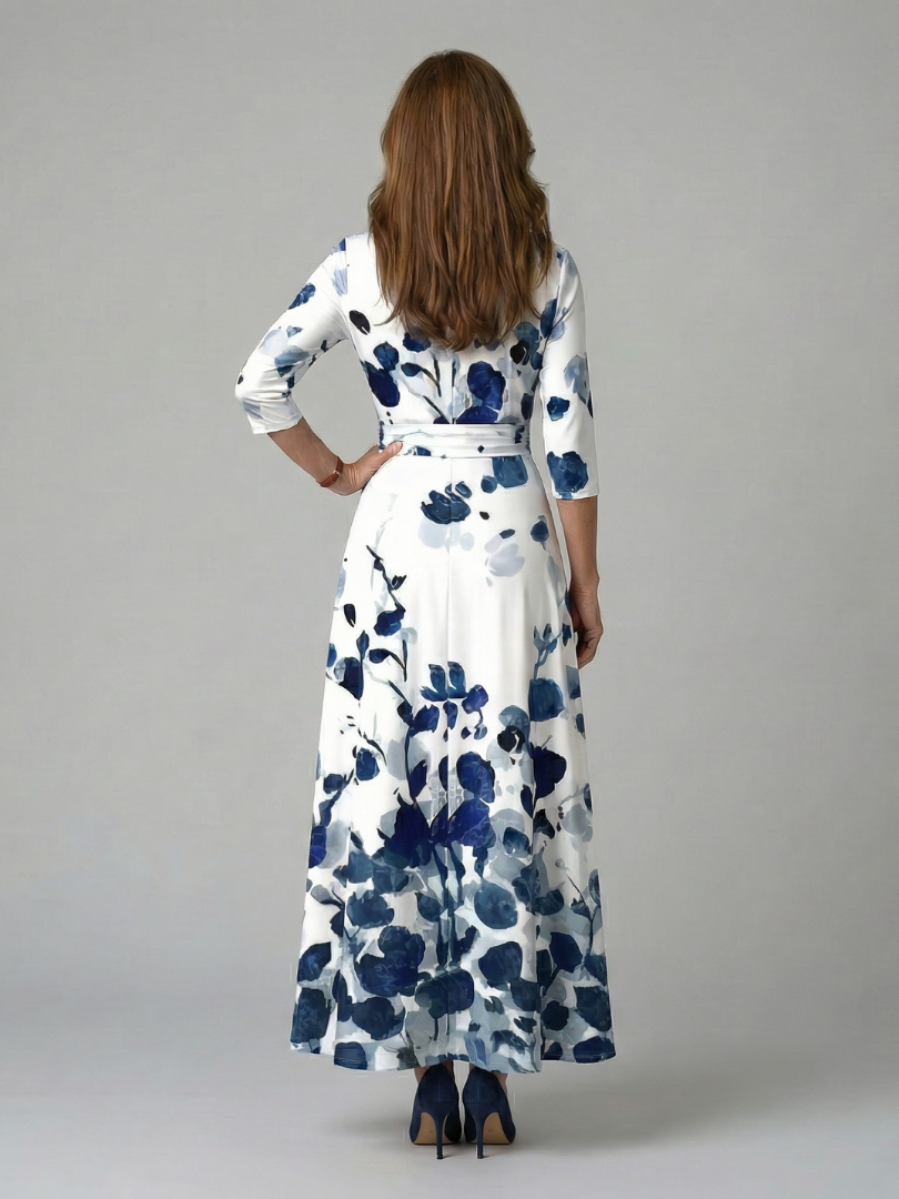 Andrea™ | Vestido Midi con Escote Cruzado