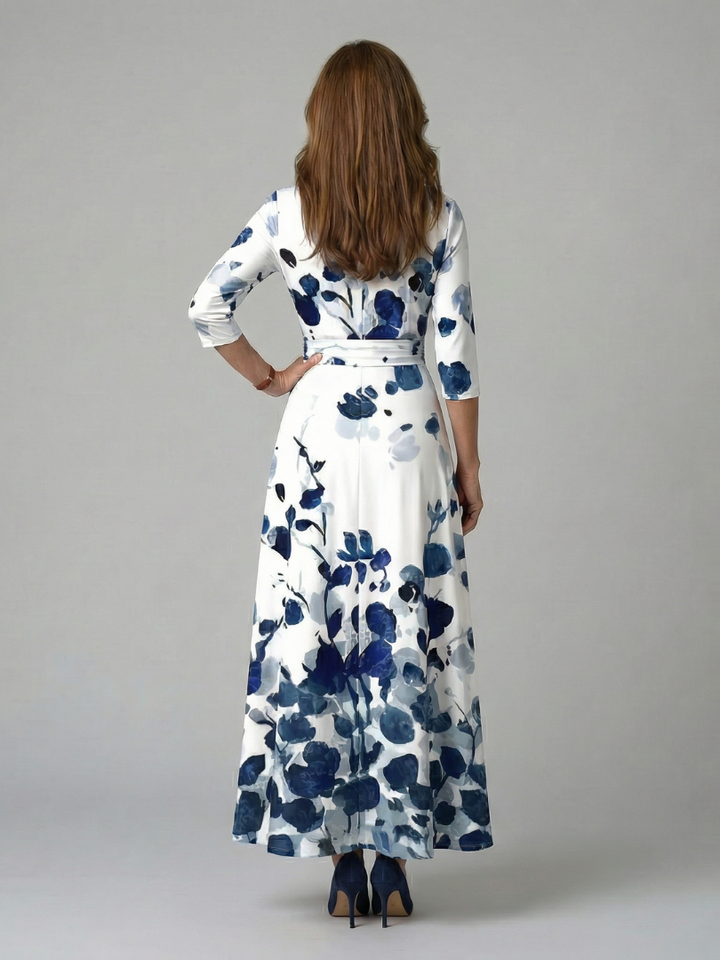 Andrea™ | Vestido Midi con Escote Cruzado