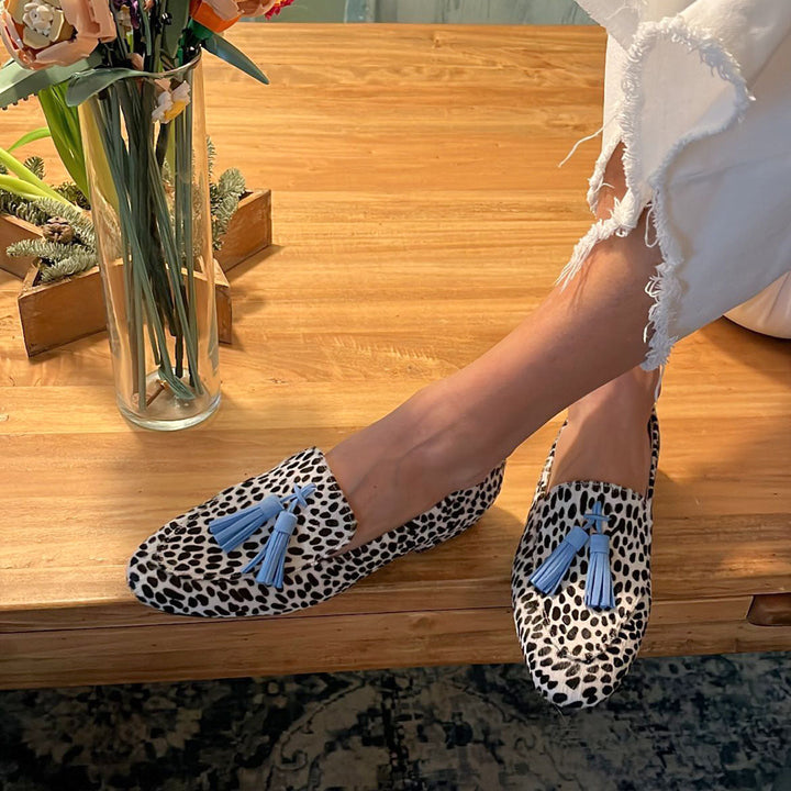 Doris™ - Mocasín con flecos y diseño estampado