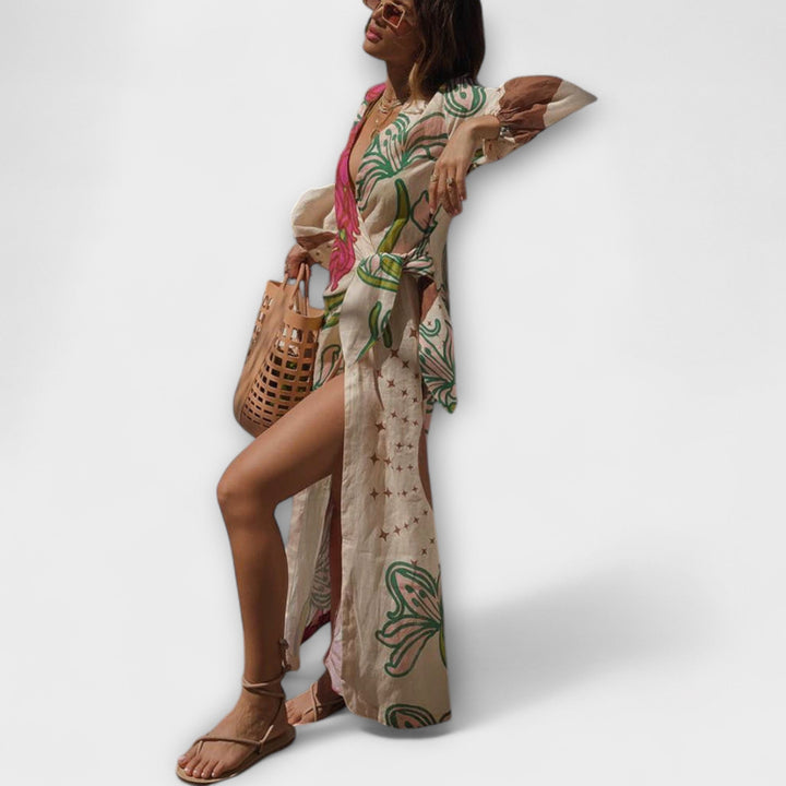 Tracey - Vestido maxi con lazo