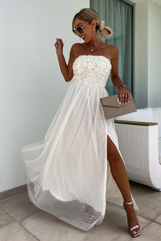 Ari - Vestido maxi de corte elegante