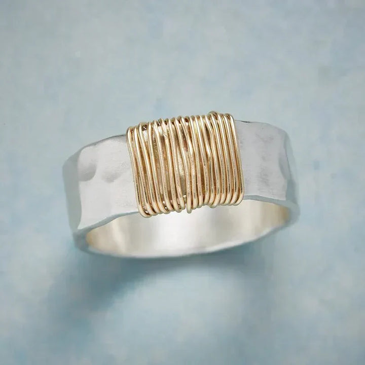 Anillo Boho Hilos Dorados