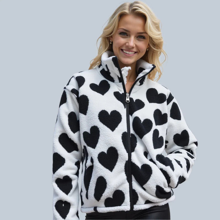 Rosa™ | Chaqueta Reversible con Corazones