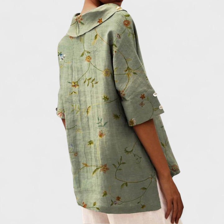 Lenka - Top elegante con escote en V