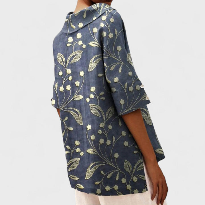 Lenka - Top elegante con escote en V