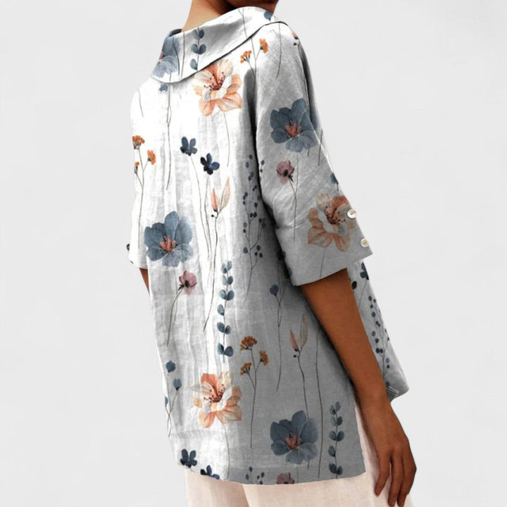 Lenka - Top elegante con escote en V